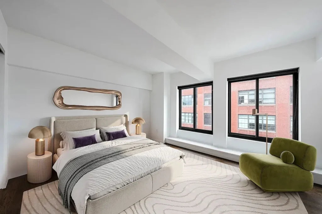 Bedroom Organic furniture luxury velvet touches
